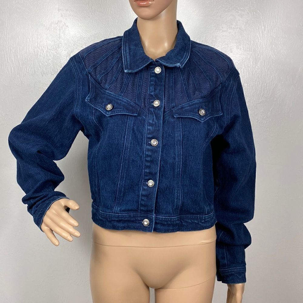 ❤️Last Chance L.A. Blues Cropped Classic Indigo Vintage Wash Denim Jacket M/L
